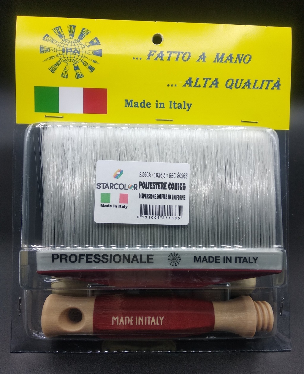 Plafone professionale da muro fibra conica argento confezionato - serie 560A