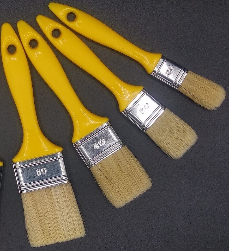 Set pennelli pittura assortiti(20/30/40/50) per smalti e vernici a solvente - immagine 2