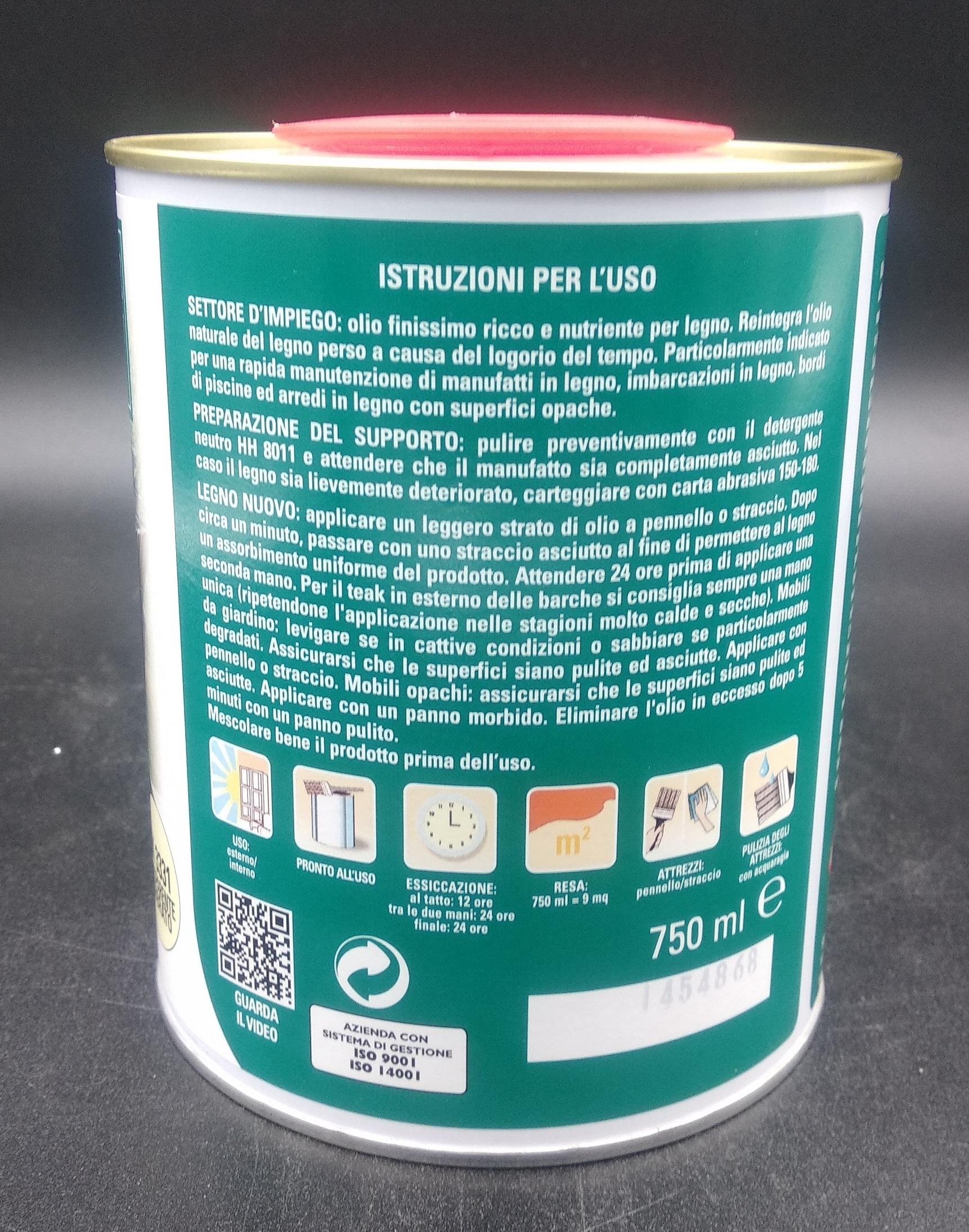 Sayerlack KK3331 olio per mobili da giardino e barche in teak - Linea Blu - immagine 3