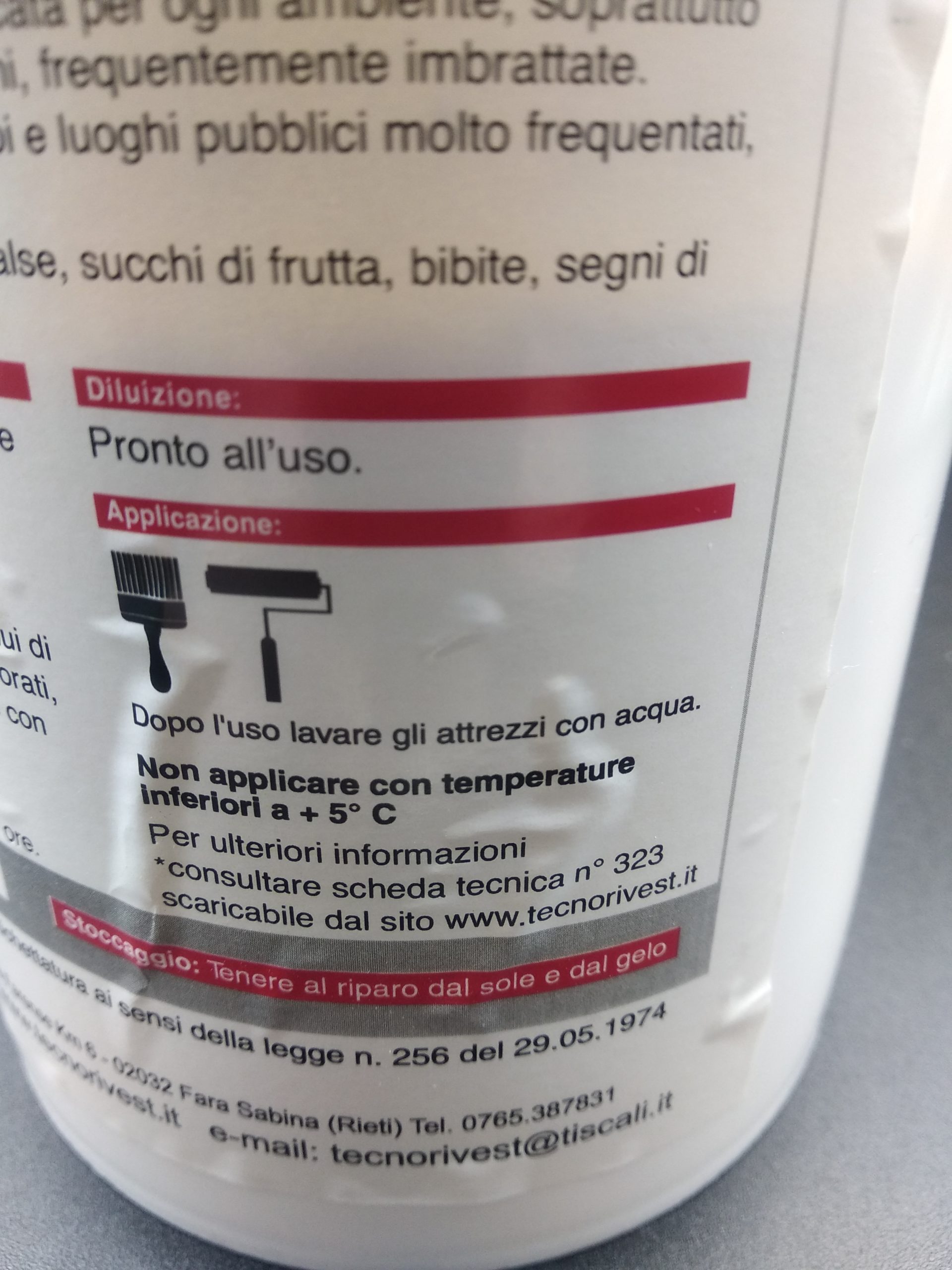 Idropittura Murale Smacchiabile Opaca Bianca "Tecno Smacchia" - immagine 4