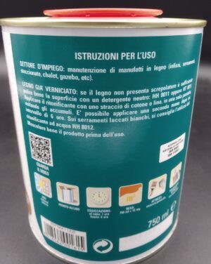 Ritonificante per serramenti in legno Sayerlack KK1122 noce etichetta indicazioni