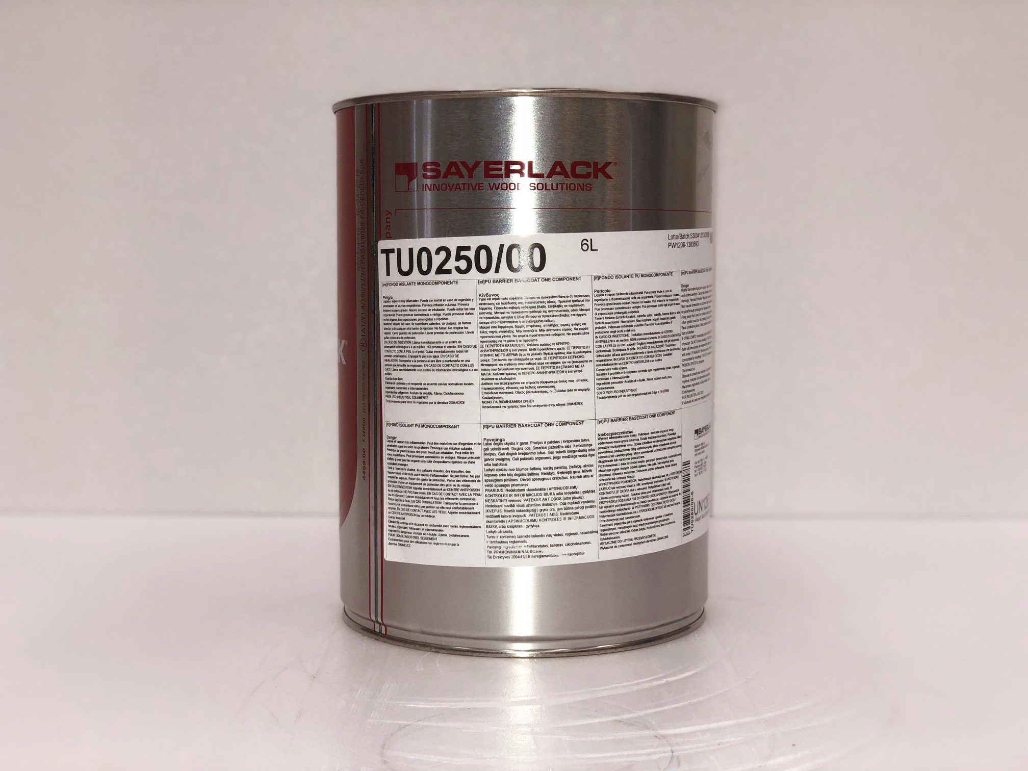 Sayerlack TU0250 Fondo PU isolante monocomponente Lt. 6 - immagine 2