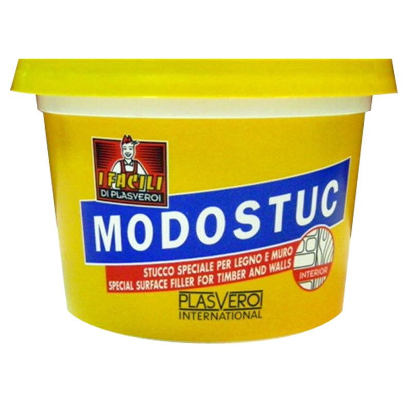 Stucco colorato per legno e muro Modostuc Plasverol confezione
