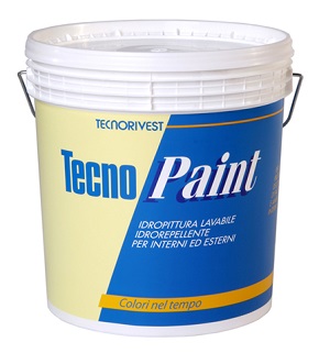 Idropittura lavabile idrorepellente per interni bianca Tecnopaint "Tecnorivest"