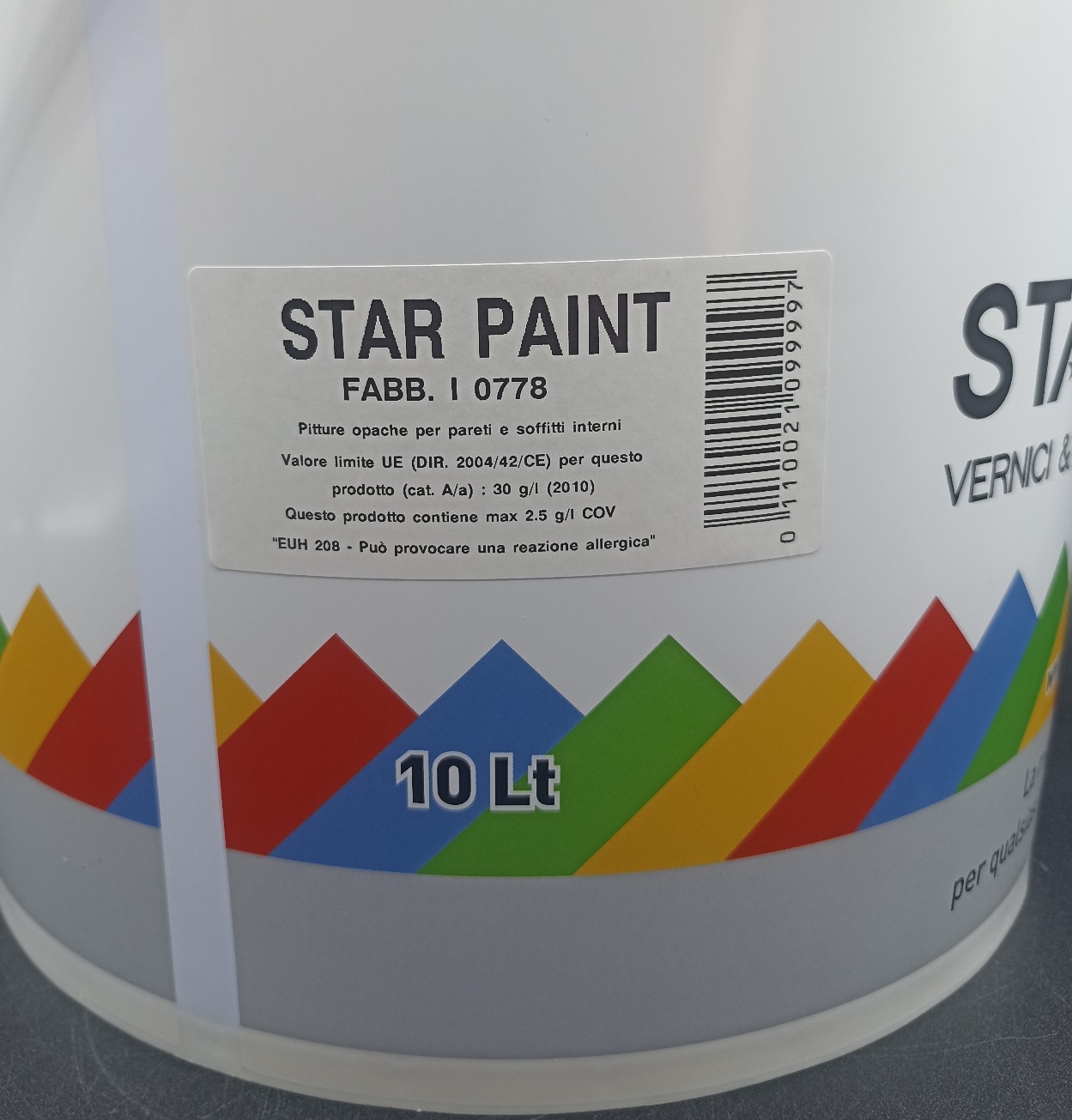 Star Paint. Idropittura semilavabile di prima qualità con effetto vellutato. Bianco Opaco - immagine 5