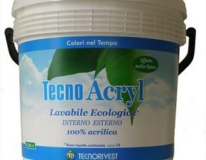 Idropittura lavabile ecologica interno Bianca Tecno Acril "Tecnorivest!"