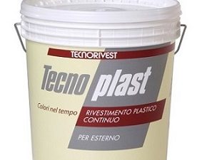 Quarzo plastico liscio o bucciato per esterni Bianco "Tecnoplast"