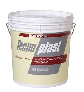 Quarzo plastico liscio o bucciato per esterni Bianco "Tecnoplast"