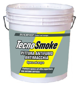 Idropittura Antifumo Antimacchia Bianca - Tecno Smoke Tecnorivest - immagine 2