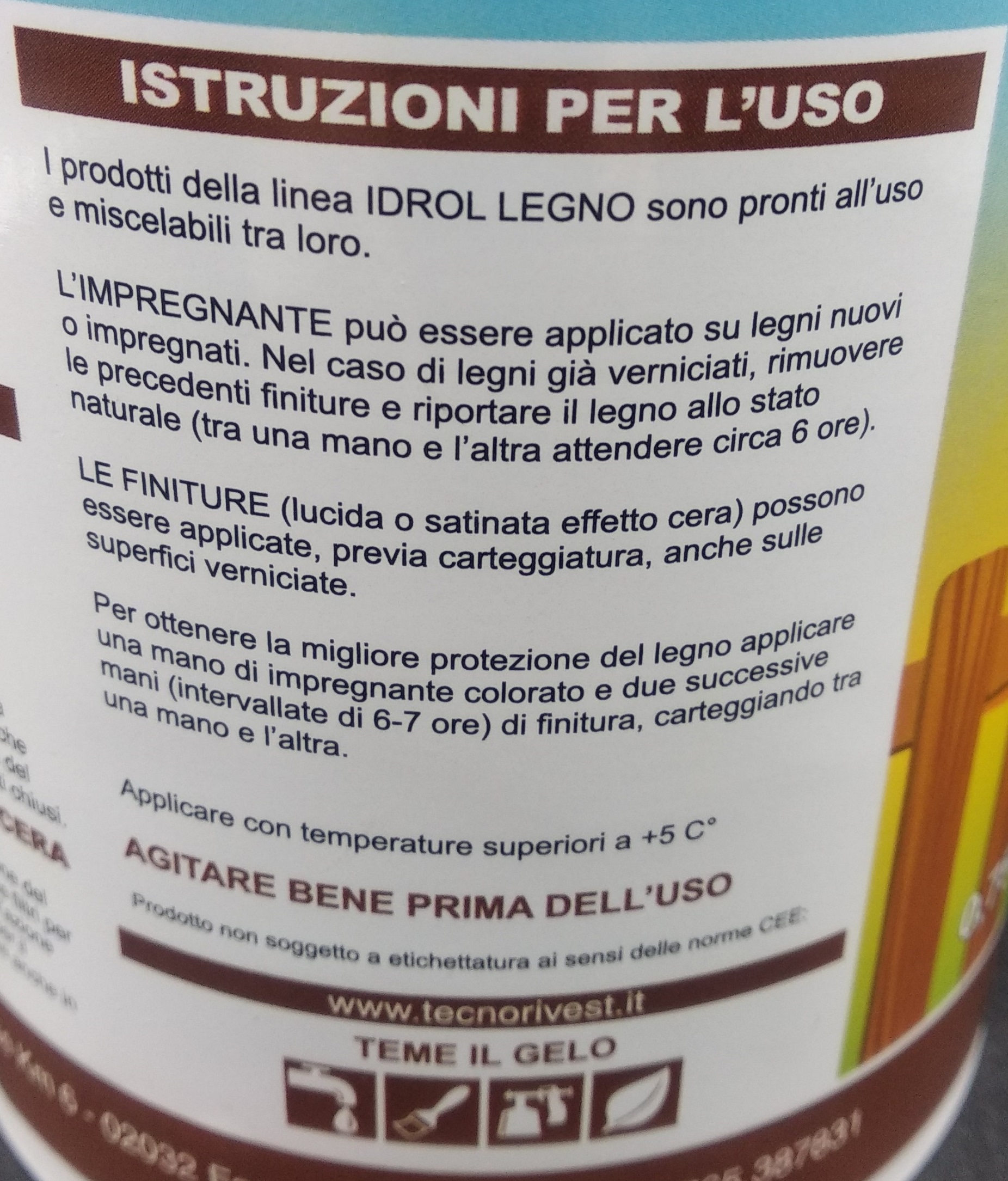 Finitura lucida ad acqua trasparente Tecnorivest Idrol - immagine 5