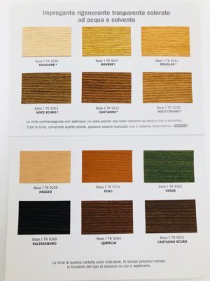 Finitura all’acqua per legno Idrol Satinato colori