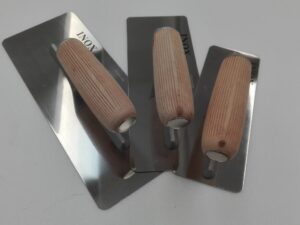 Set 3 frattoni americani in acciaio inox con angoli arrotondati – art 512 set completo