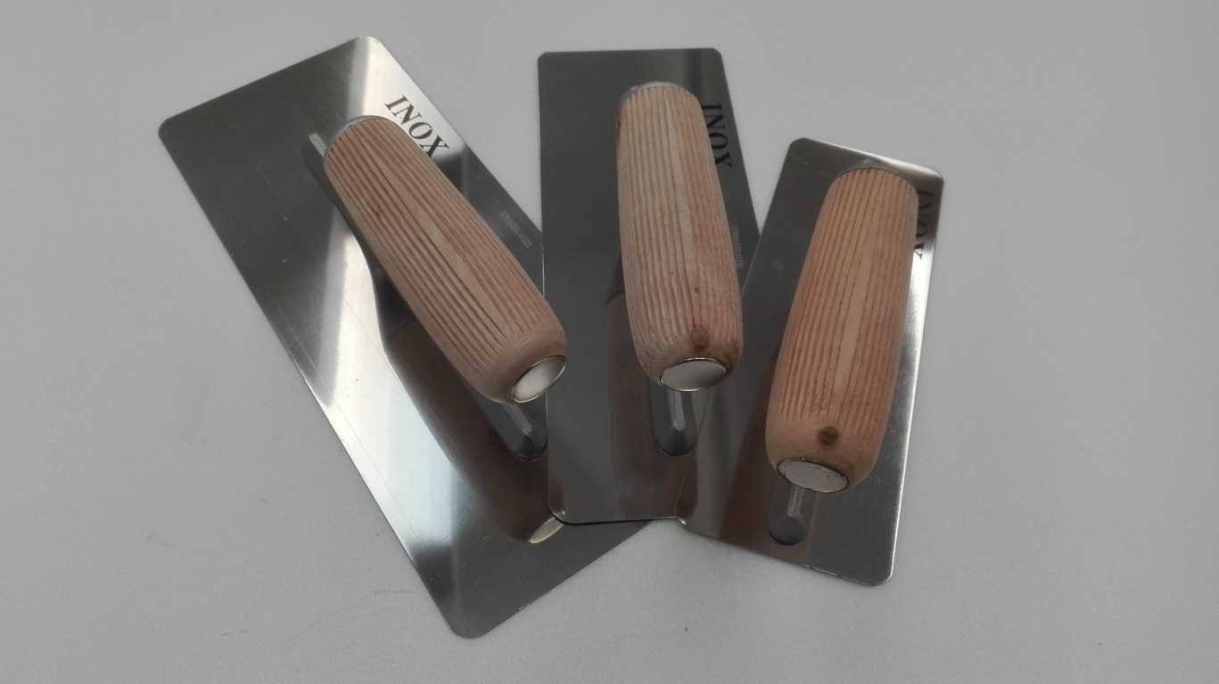 Set 3 frattoni americani in acciaio inox con angoli arrotondati – art 512 set completo