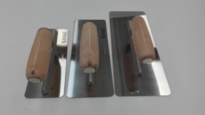 Set 3 frattoni americani in acciaio inox con angoli arrotondati – art 512