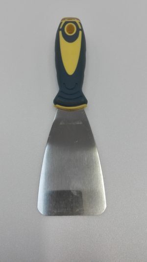 Spatola in acciaio inox arrotondata per stucco – art. 600xx - vista alta