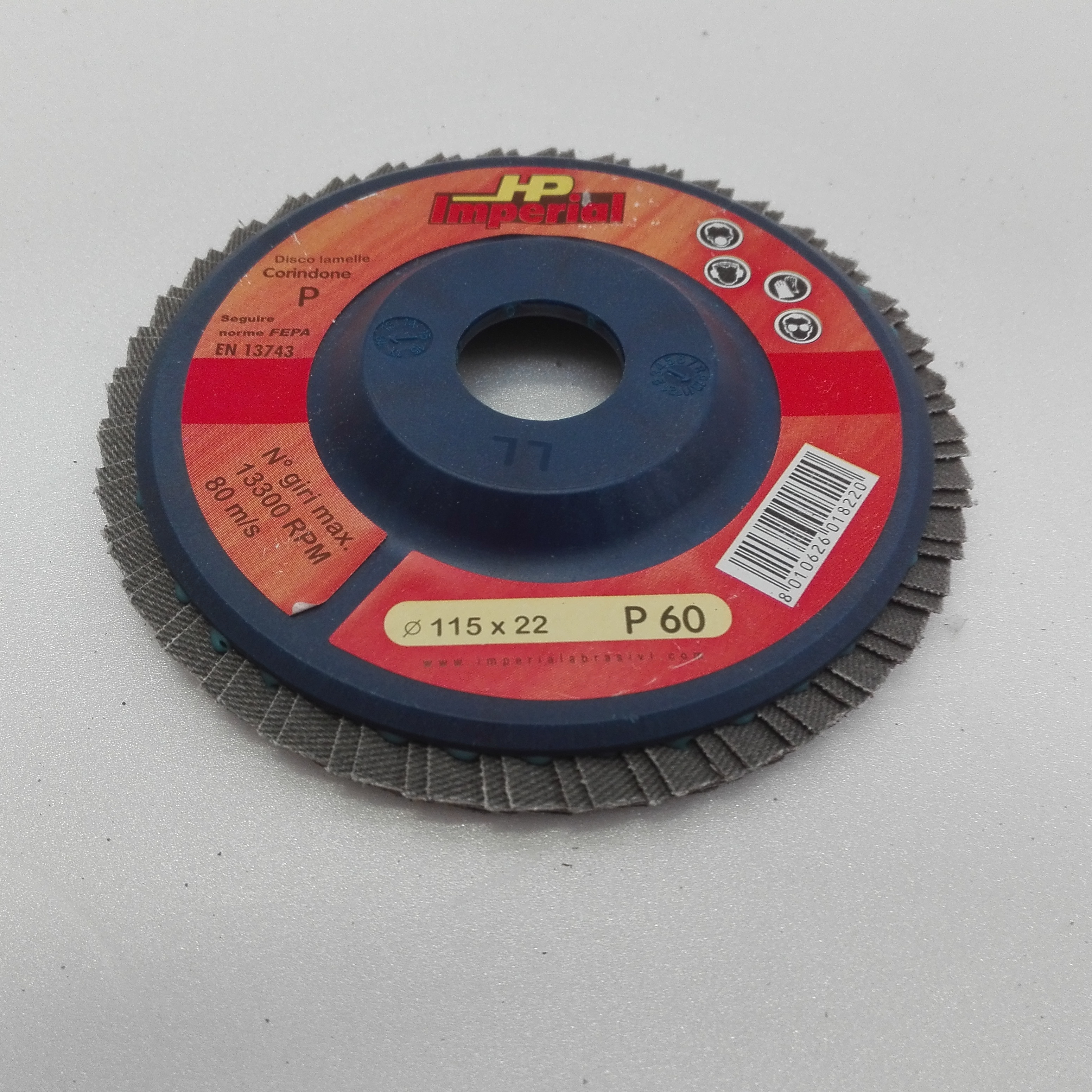 Disco abrasivo lamellare al corindone offerta 5 pezzi Imperial - immagine 4