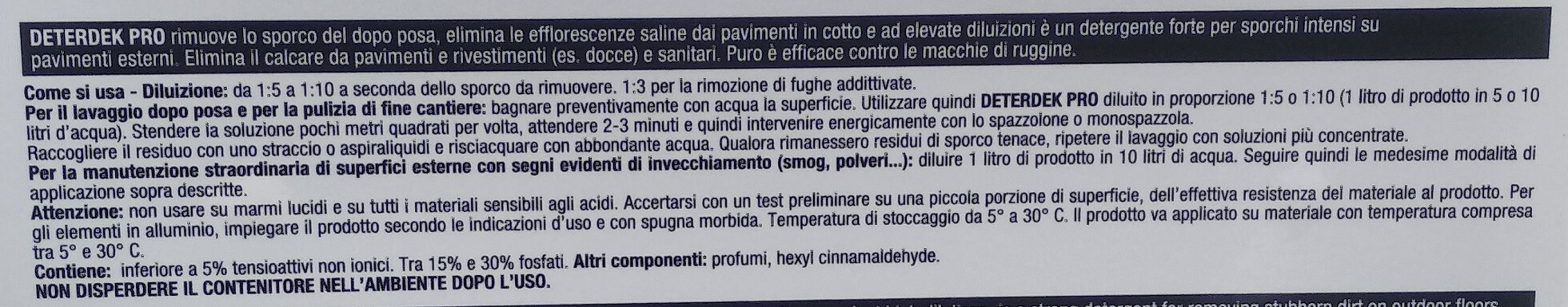 Detergente disincrostante acido Fila Deterdek - immagine 5