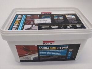 Impermeabilizzante liquido Soudagum Hidro Soudal 1 kg + Kit per l’applicazione