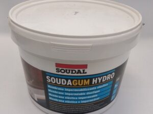 Membrana liquida impermeabilizzante per superfici orizzontali e verticali Soudagum Hidro Soudal 5 kg fronte