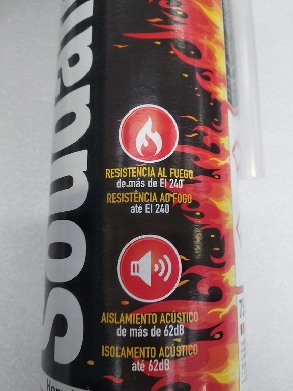 Schiuma poliuretanica antifuoco Soudafoam Fire Range (750 ml) - Soudal - etichetta fronte
