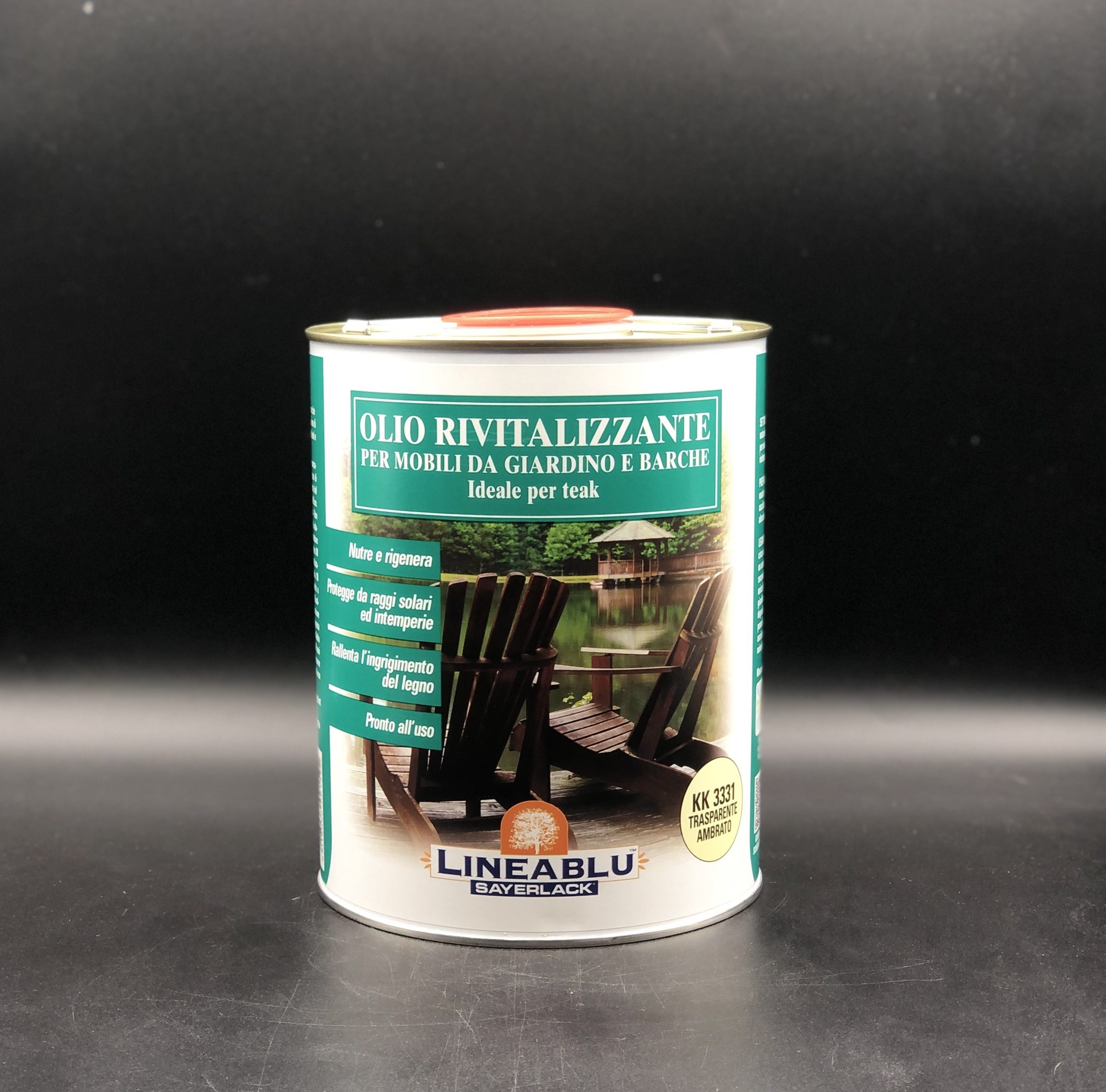 Sayerlack KK3331 olio rivitalizzante per legno teak trasparente ambrato Lt. 2.5