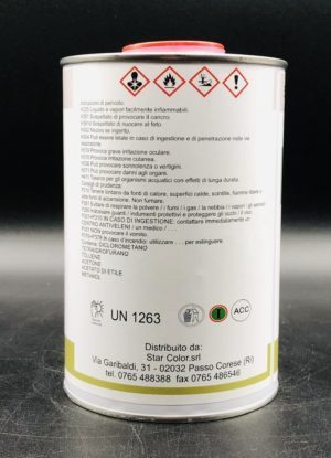 Diluente nitro antinebbia per smalti e vernici nitro 1 litro etichetta