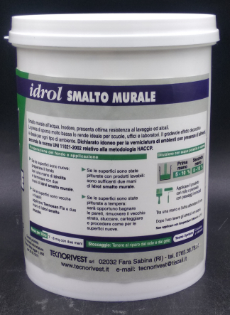 Smalto Murale ad Acqua Bianco Satinato Opaco Lucido Tecnorivest Idrol - immagine 5