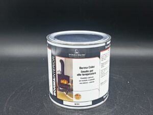Smalto Alte Temperature Stufe Metallo Cemento Borma Color Nero ml 750