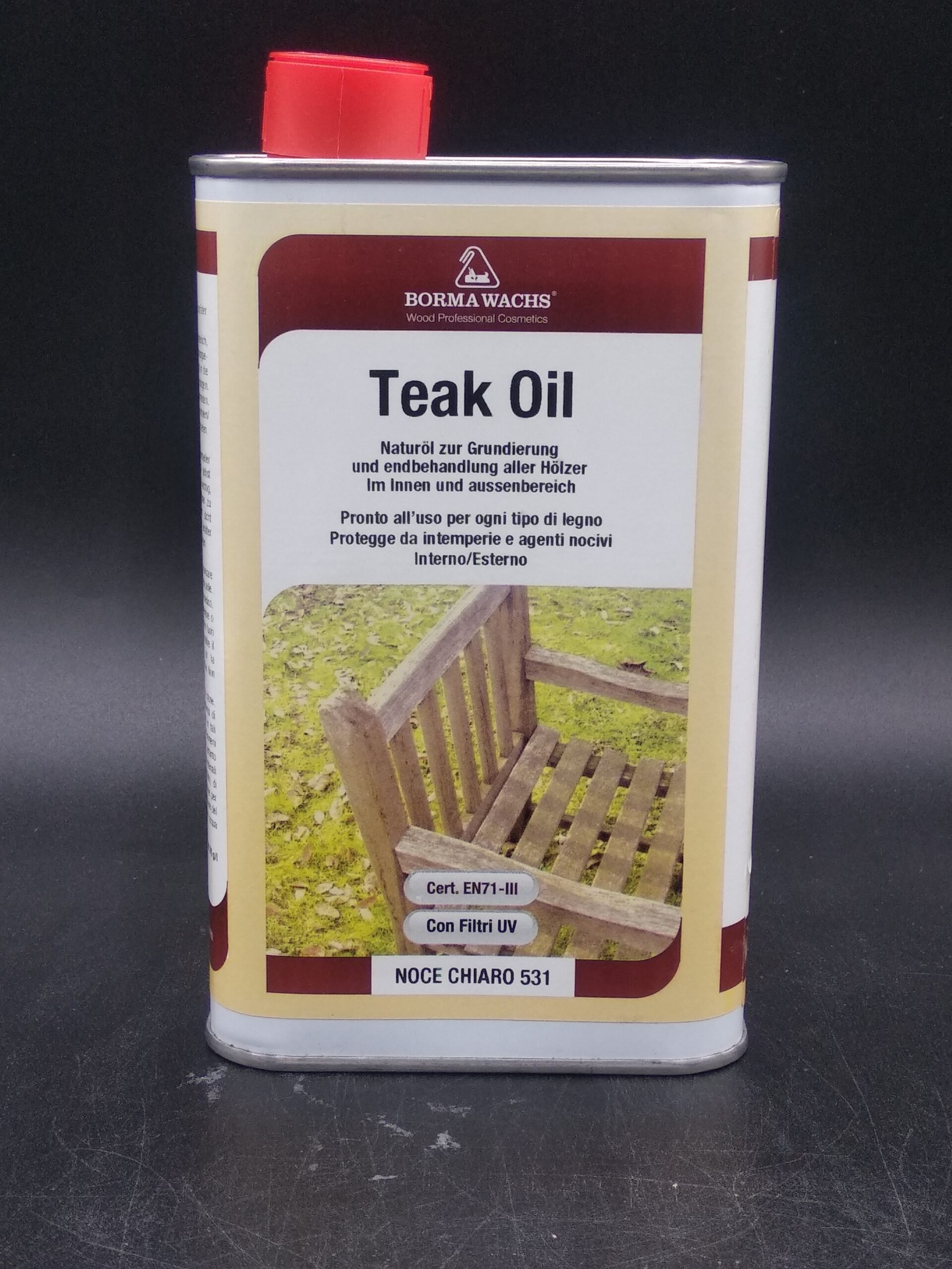 Olio protettivo teak Borma Wachs 500 ml - immagine 2